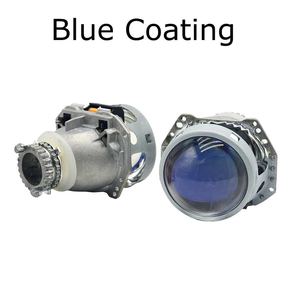 Blue Coating 3,0 дюймов H4 Hella 5 Биксеноновая линза проектора Модифицированная Автомобильная фара подходит для D2S D2H ксеноновый комплект лампа автомобильная сборка фары Модифицированная - Цвет: Blue Coating
