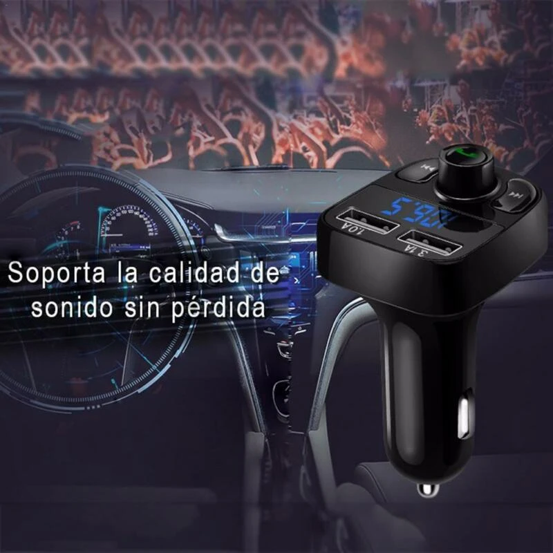 Bluetooth fm-передатчик беспроводной радио адаптер MP3-плеер двойной USB Автомобильное зарядное устройство