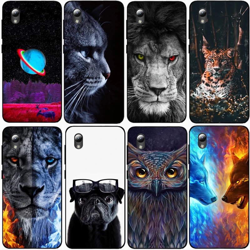 Для ZTE лезвие L8 чехол Роза волк милые узорную обложку Мягкий силиконовый для