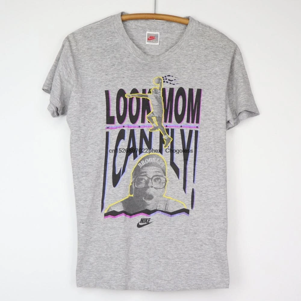 Винтажная рубашка Nike Спайк ли Look Mom I Can Fly 1990s|Мужские футболки| |