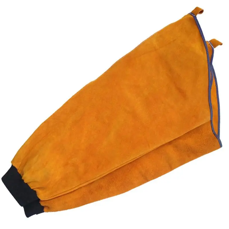 1 пара втулок из яловой кожи высокотемпературные защитные рукава для сварки