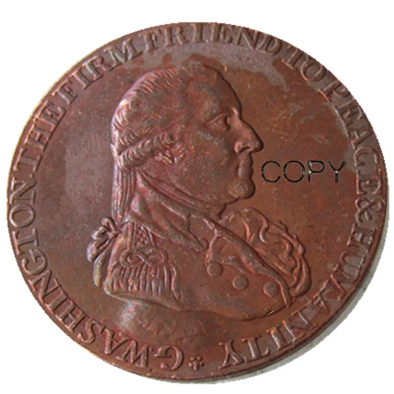 

1795 Washington Grate Half Penny Copper Copy Coin