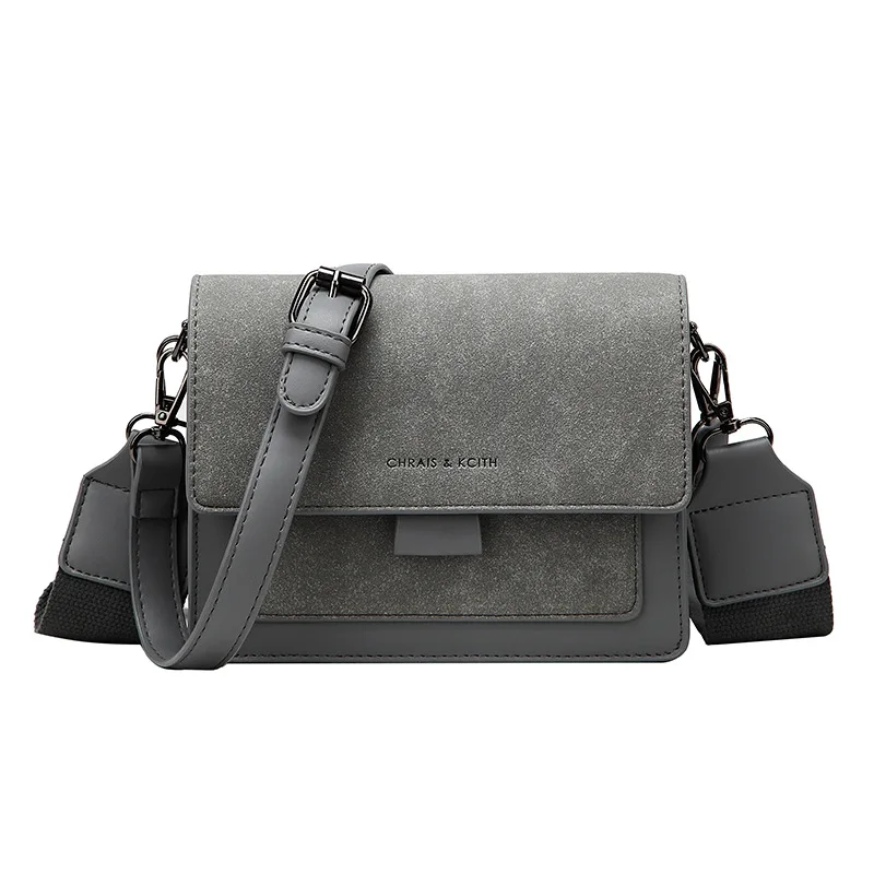 

Small bag women 2021 new Korean version of small square bag wide shoulder strap fashion Joker shoulder Messenger bag