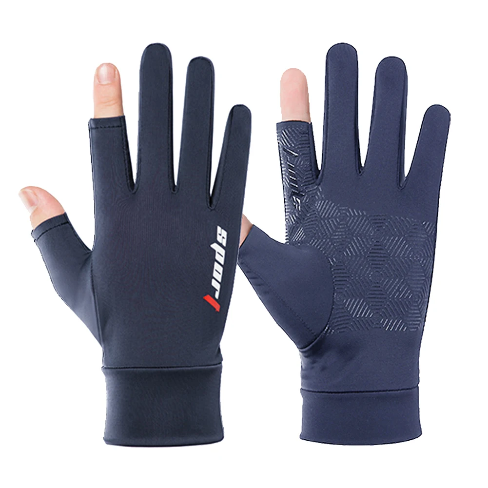 1 пара профессиональные рыболовные перчатки с двумя пальцами Нескользящие из