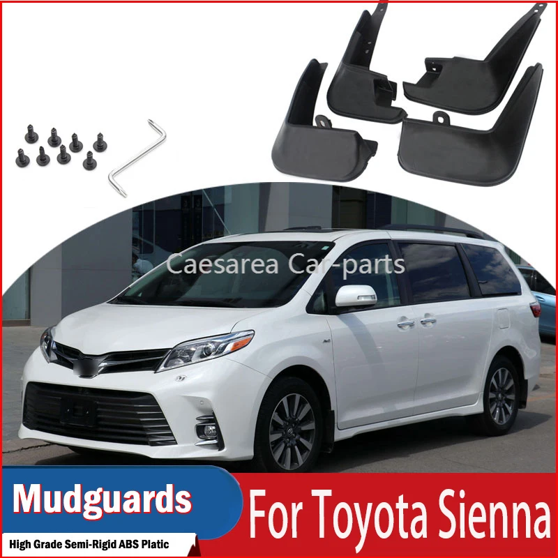 

4 шт., передние и задние щитки от грязи для Toyota Sienna