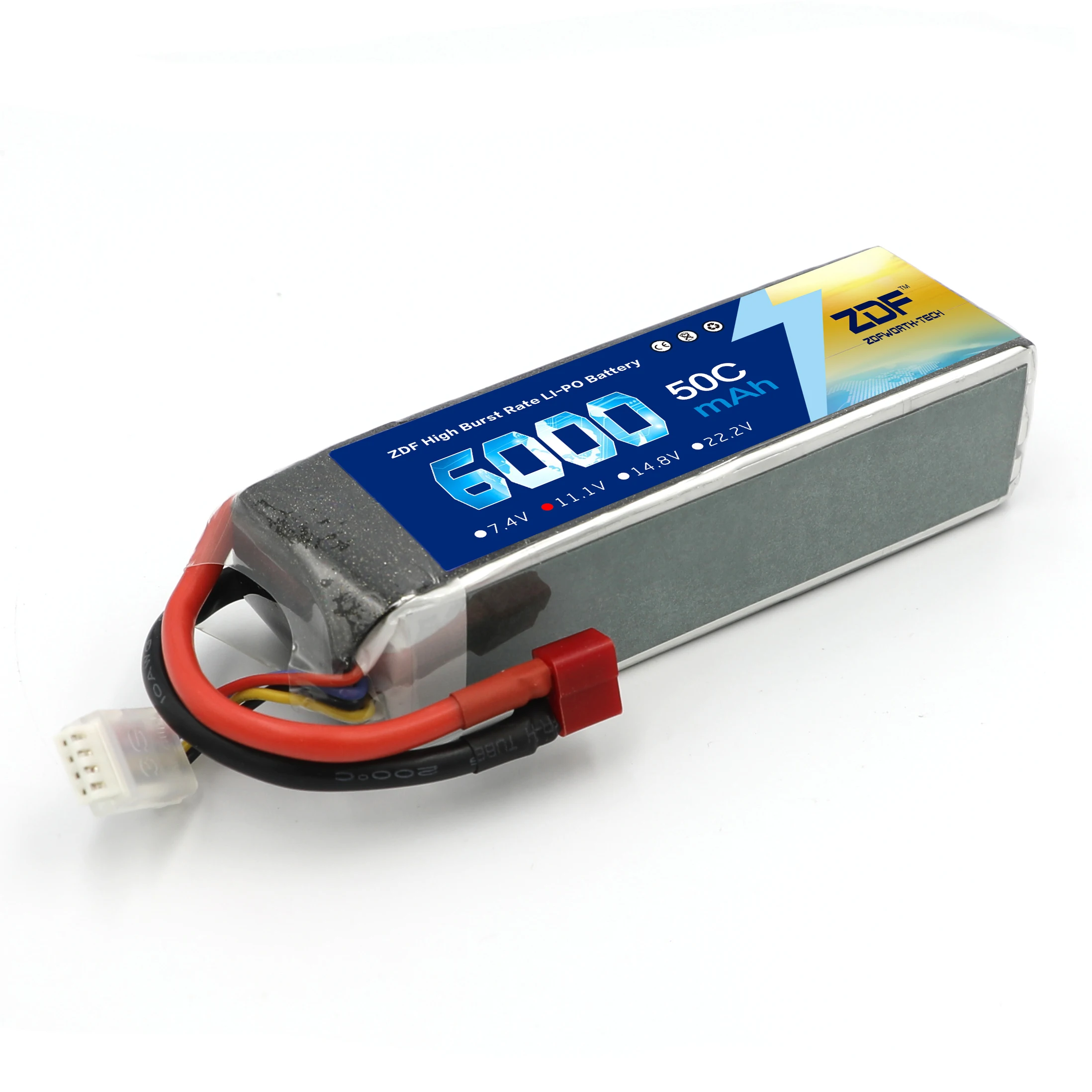 zdf 2 шт 3s 6000 мач 111 в 50c lipo аккумулятор дл