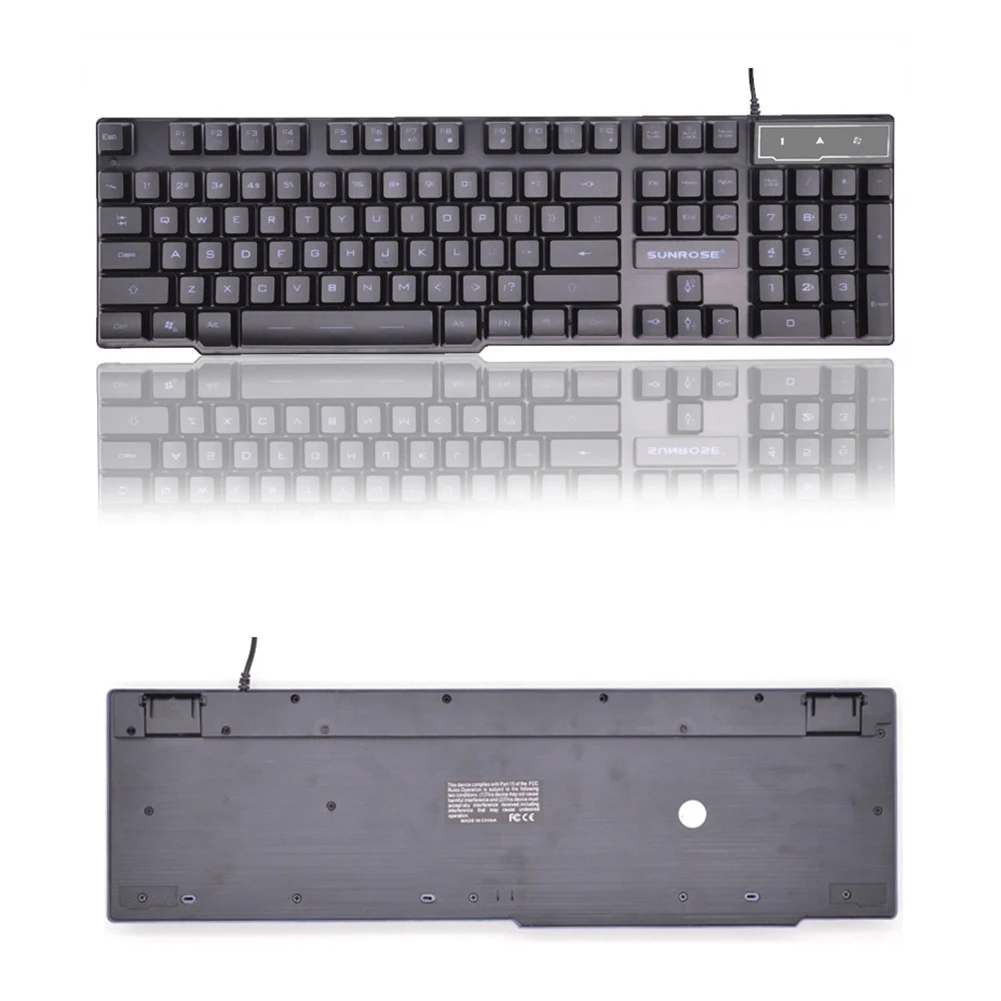 Проводная Механическая игровая клавиатура с русской USB подсветкой для ПК