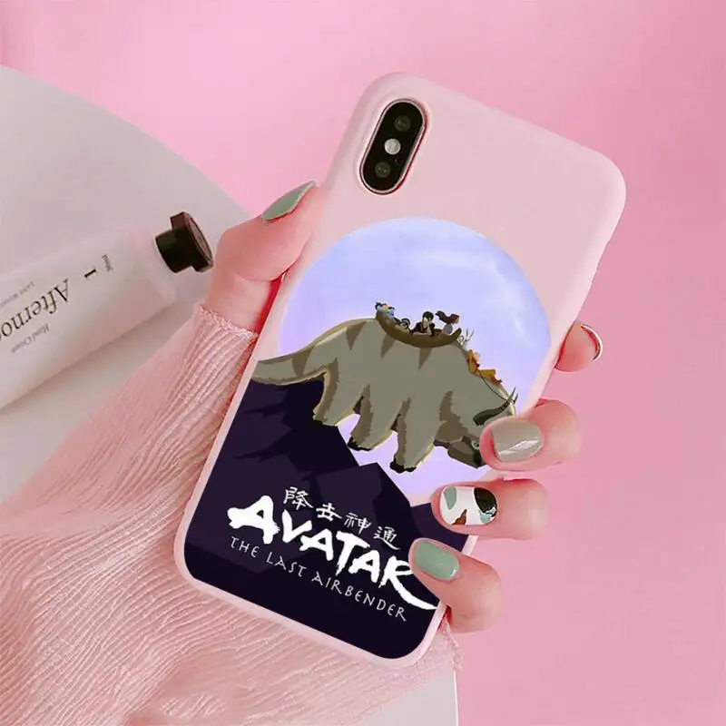

Anime avatar the last airbender Phone Case Candy Color for iPhone 6 7 8 11 12 s mini pro X XS XR MAX Plus