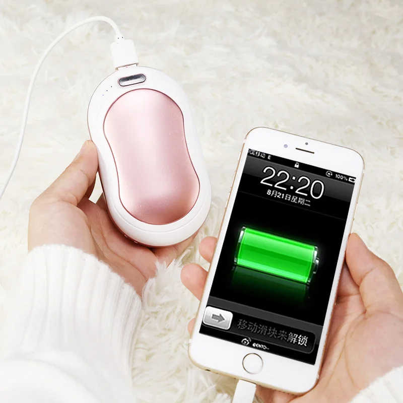 Карманный Электрический светодиодный обогреватель для рук миниатюрный