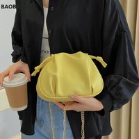 small drawstring pu leather crossbody bags for women ladies black yellow shoulder handbags and purses