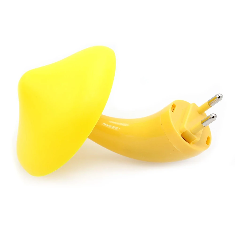 

LED Light Yellow Home Decor Mushroom Lamp Kid'S Room Wall Lamp Romantic Night Light