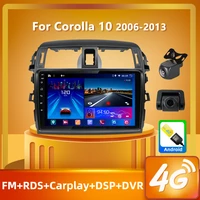 peerce android 10 carplay for toyota corolla 10 e140 e150 2006 2013 radio multimedia video player navigation gps no 2din 2 din