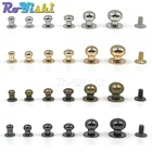 Набор винтовые заклепки-гвоздики из металлического сплава для ремня часов сделай сам, декоративные пряжки для ногтей с круглой заклепкой в виде головы монаха, 10 комплектов