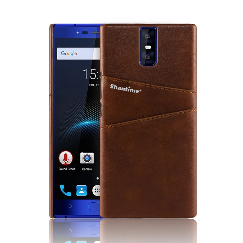 BROWN Винтажная Обложка на заднюю панель из искусственной кожи для Oukitel K3 чехол Чехол для Oukitel K3 деловой стиль кошелек отделения для карт чехол для телефона - Цвет: BROWN