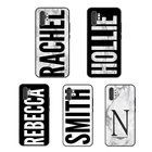 Персонализированный индивидуальный мраморный чехол с вашим именем для Samsung Galaxy S20 FE S8 S9 S10 Plus S10e Note 10 Plus Note 20 S21 Ultra