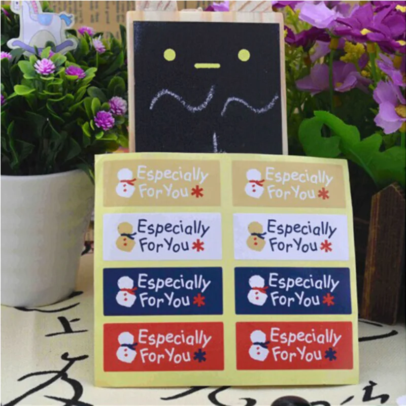 80 шт в винтажном стиле Рождественский день Снеговик &quotспециально для вас&quot