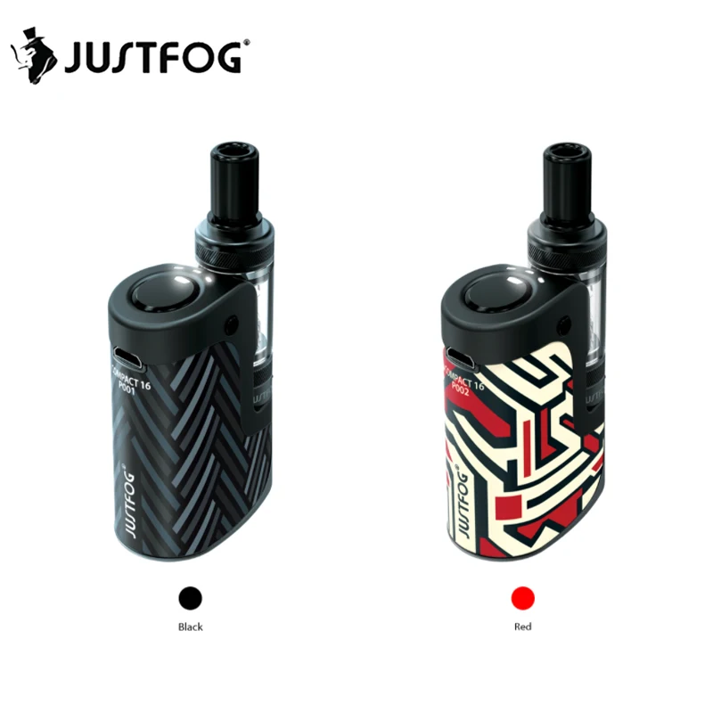 Оригинальный компактный комплект JUSTFOG 16 аккумулятор 1400 мАч и атомайзер 1 9 мл 3