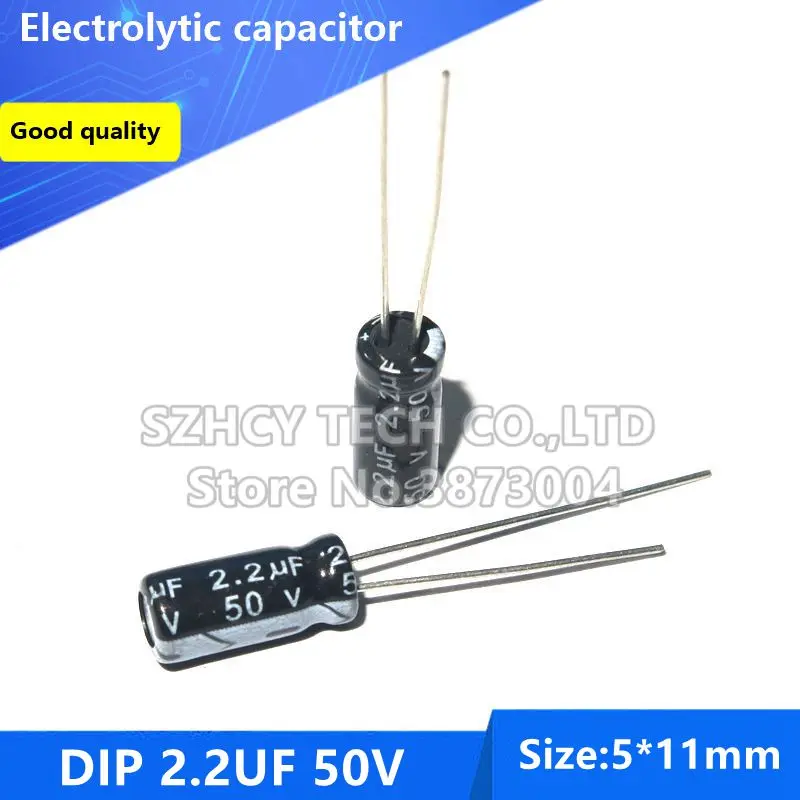 100pcs DIP 22UF 50V 511 Electrolytic capacitor