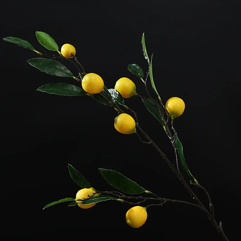 Искусственные цветы и принтами в виде лимонного дерева филиал искусственные