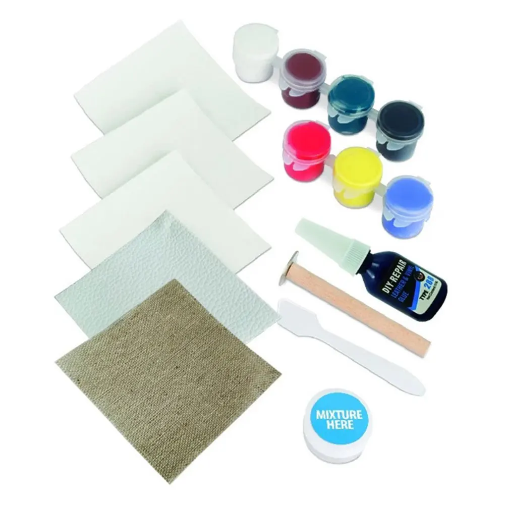 

Car Leather Seat Repair Kit DIY Leather Vinyl Repair Kit 15ML Convenient Repair Glue For Car Leather Seats
