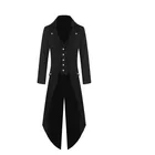 Мужской тренчкот в стиле стимпанк, модная куртка в стиле стимпанк, 2019