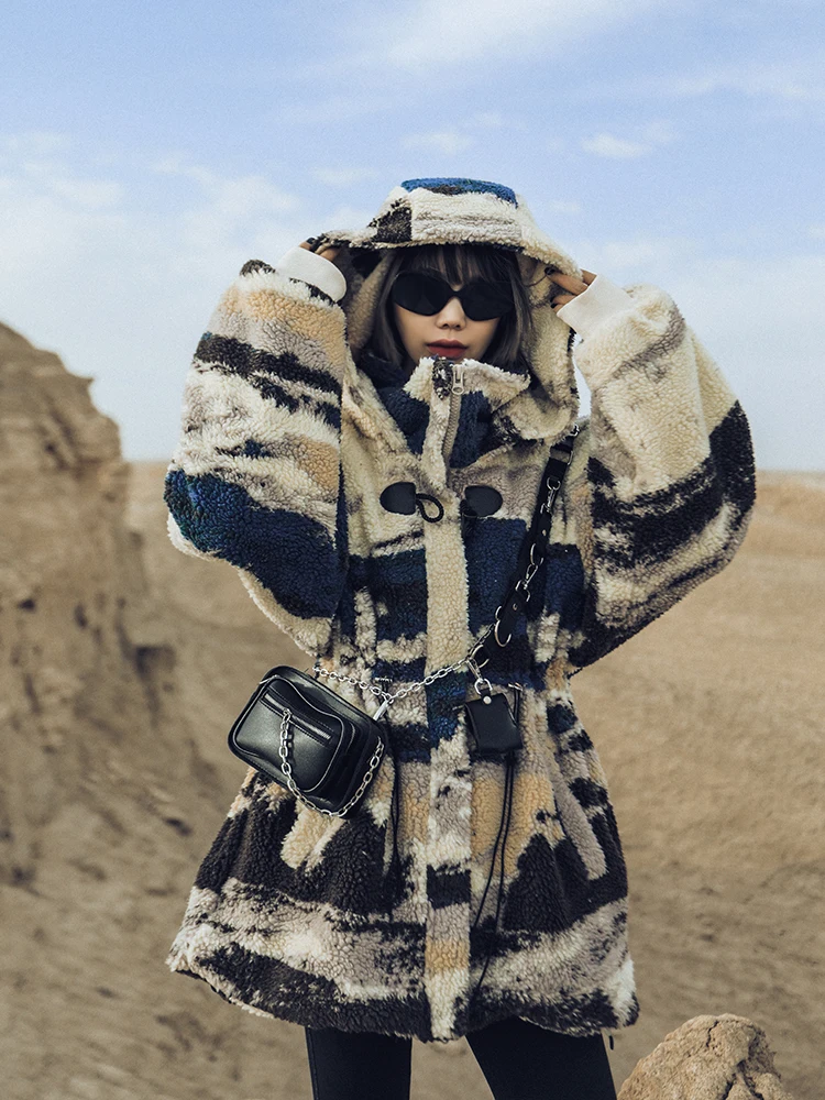 

Women Jacket Winter Casual Thick Warm Faux Fur Teddy Coats Women Winter Coats And Jackets Oversize Halo Dyed Faux Lamb Fur Coat