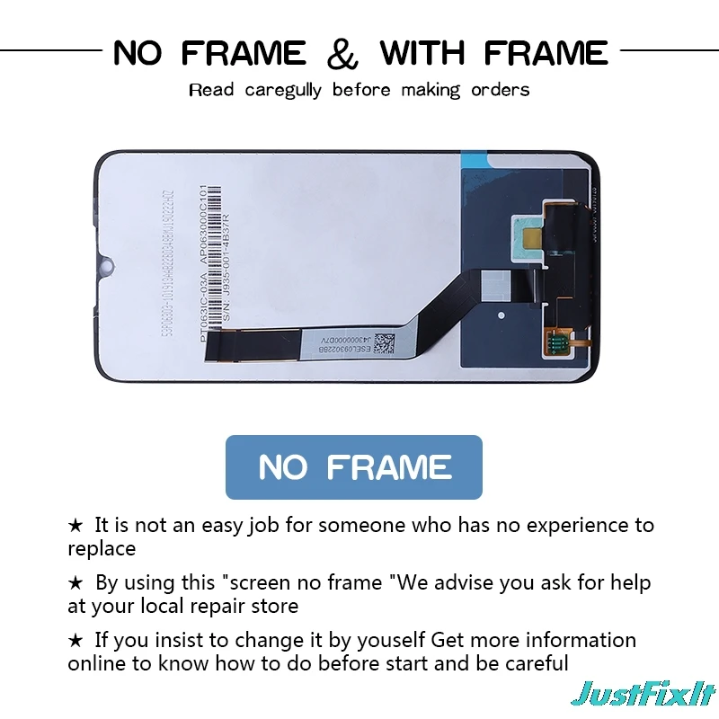 For Xiaomi Redmi Note 7 LCD Display With Frame Touch Screen Digitizer LCD Display Redmi Note7 Repair Parts