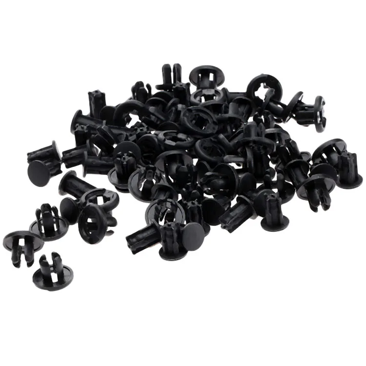 50Pcs Auto Plastic Fastener 10mm Hole Rivet Retainer Push Engine Cover Fender Car Door Trim Panel Clips For Toyota | Автомобили и