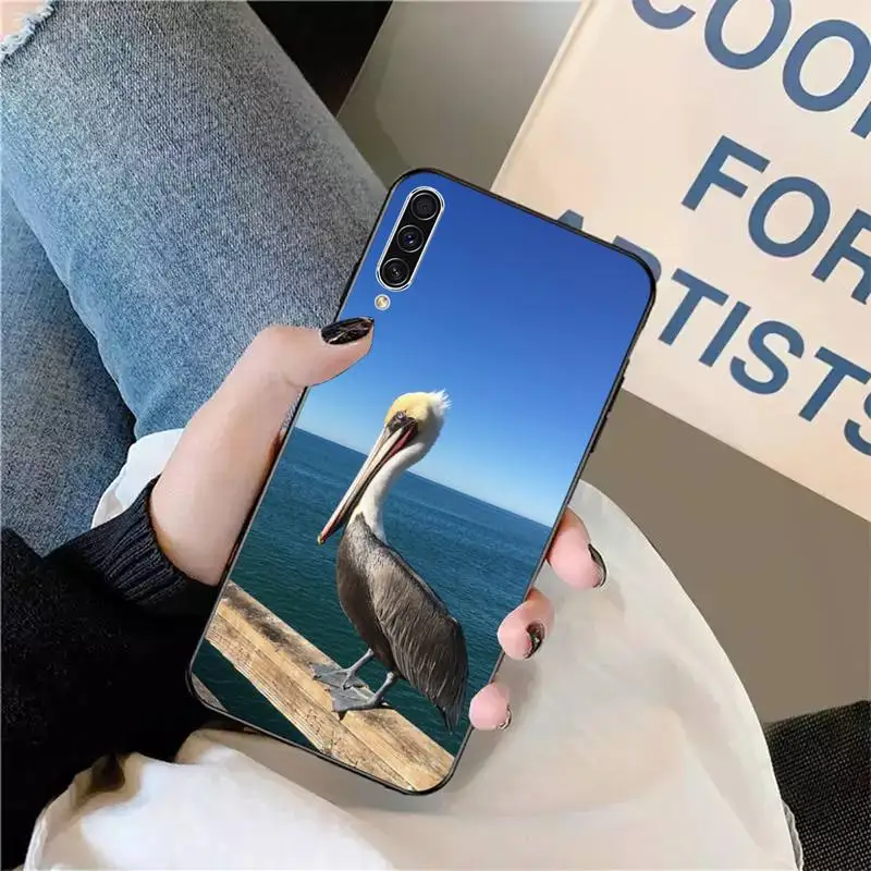 

pelican cute animal Phone Case For Samsung galaxy A S note 10 7 8 9 20 30 31 40 50 51 70 71 21 s ultra plus
