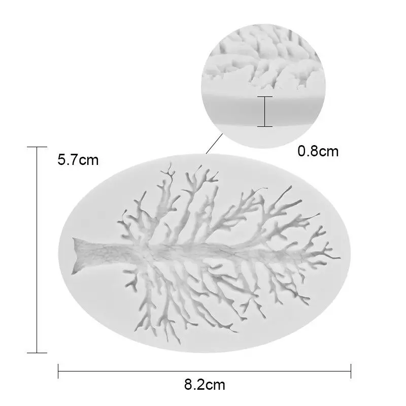 Форма для полимерной глины 3D силиконовая форма дерева помадки украшения торта