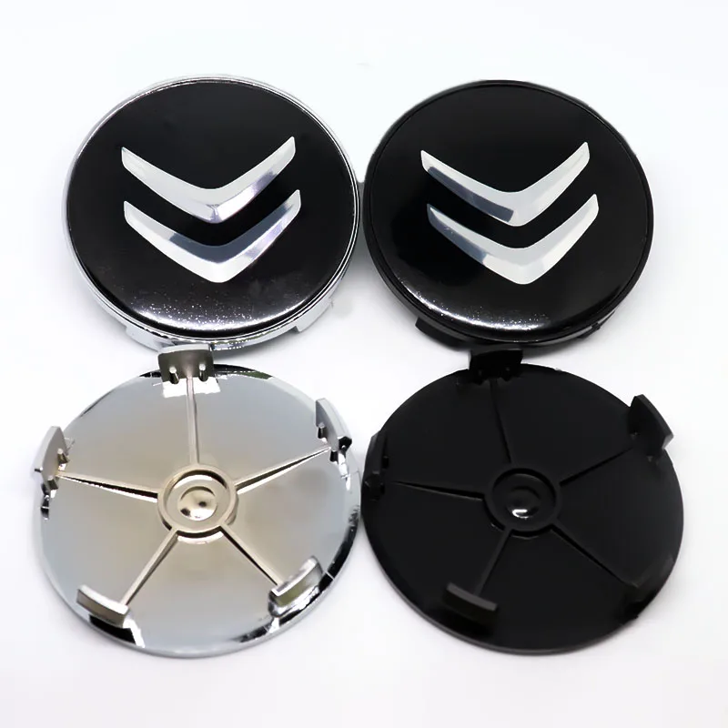 

Car parts 4pcs 60mm wheel hub cover center wheel sticker car logo, suitable for Citroen- personalized modification parts