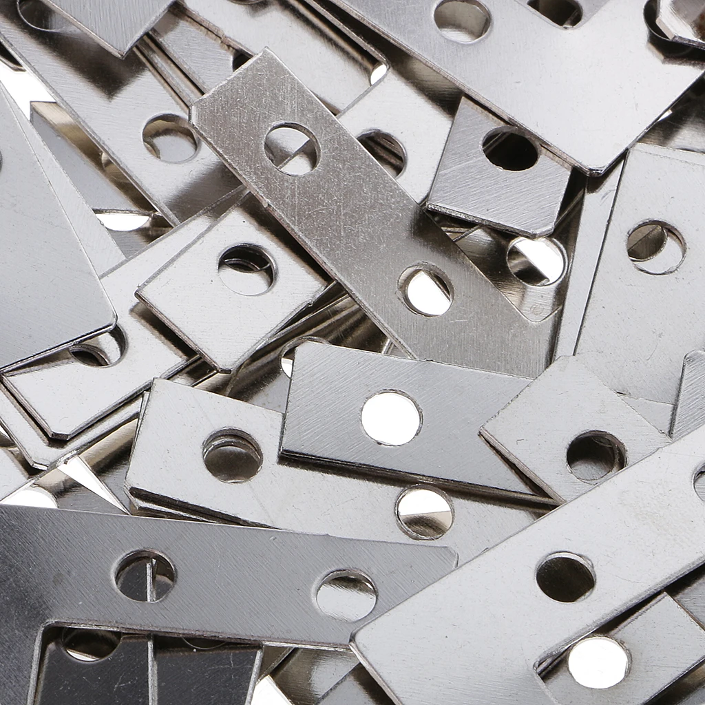 100 штук угловая пластина скобка плоский L ремонтный Кронштейн Рамка для