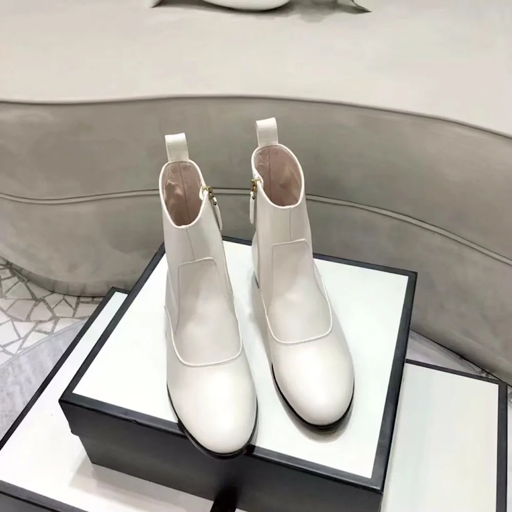 Женские ботинки женская обувь из натуральной кожи Лидер продаж ботильоны сезон