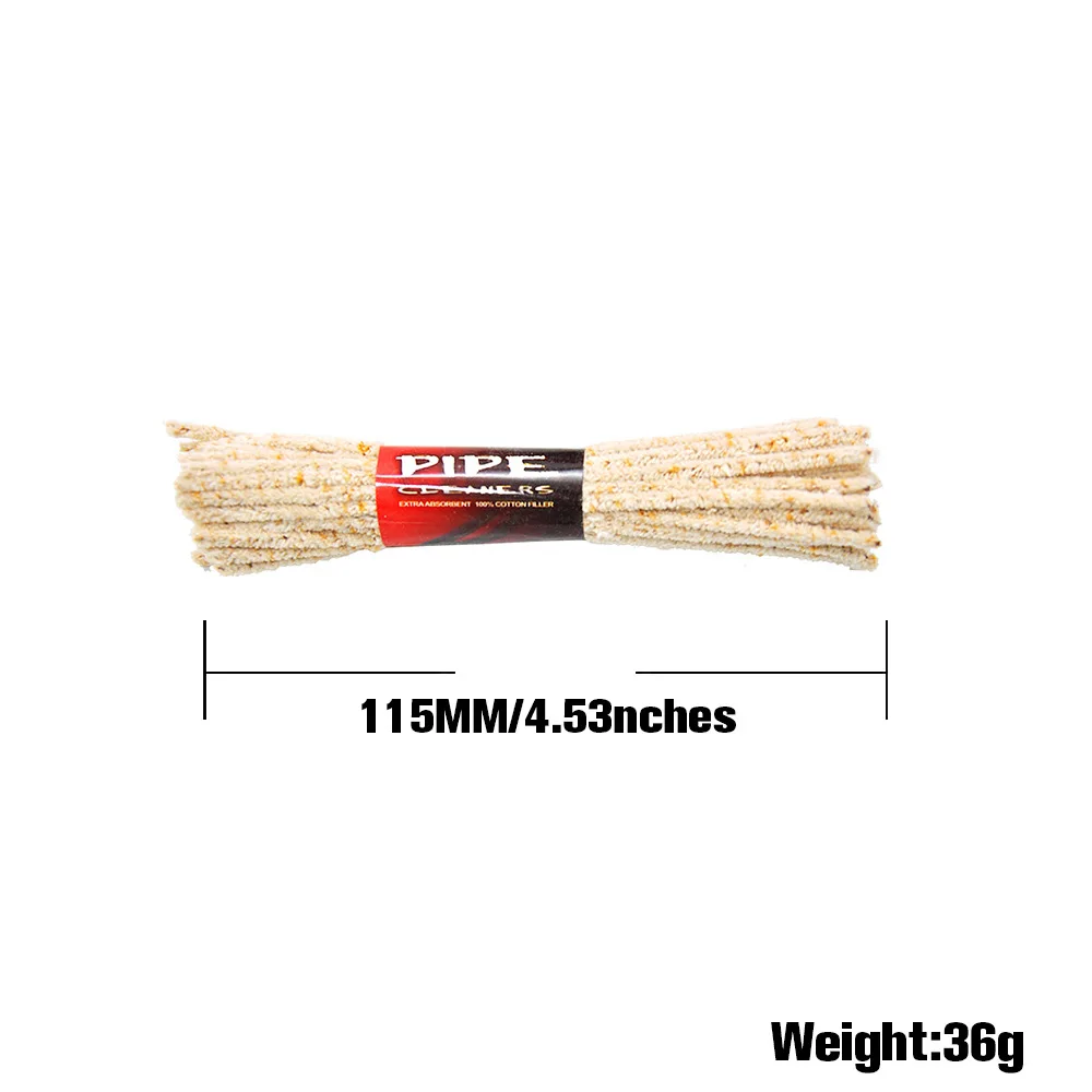 50/партия интенсивная хлопковая трубка для очистки труб курения табака 115 мм