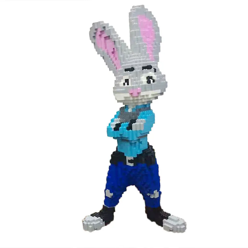 Креативные детские игрушки зеленый пластиковый заглушка кролик маленький