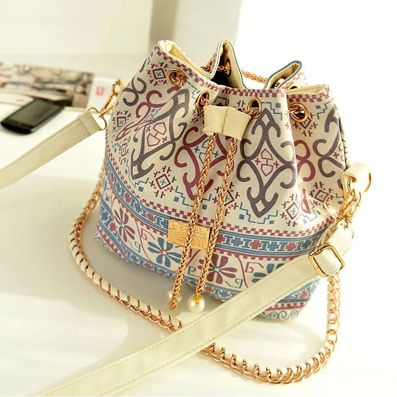 

New Fashion National Style Printed Shoulder Bags Tote Bag Hobo Messenger Bag Women Bag