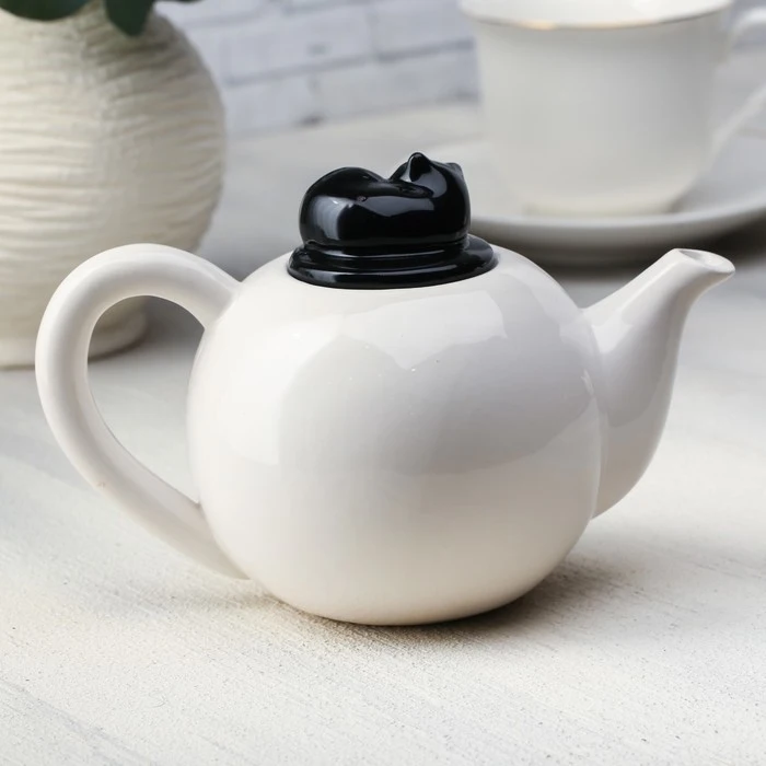 Kettle &quotHouse where your cat" 350 ml 4320345 Kitchen supplies Tea For tea Teapots Teaware Dining Bar Home Garden | Дом и сад