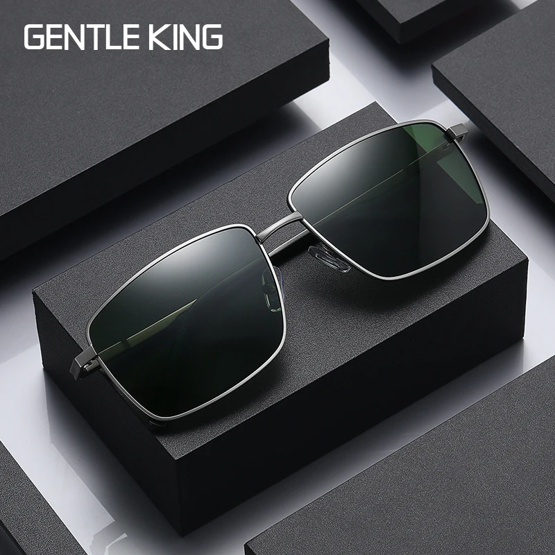 

GENTLE KING Polarized Sunglasses Men Women Driving Pilot Vintage Sun Glasses Brand Designer Male Black Sunglasses For Man Women