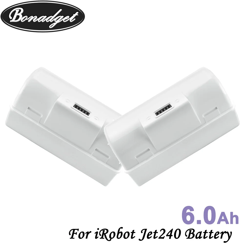 

Bonadget 3.6V 6000mAh Replacement Jet240 Jet 240 Battery Li-ion Battery For IRobot Jet 240 241 Chargeable Vacuum Cleaner Battery