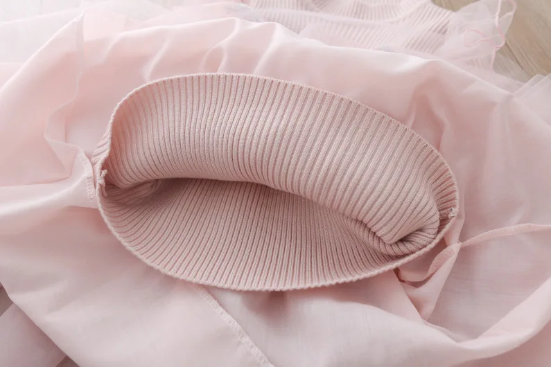 Платье для девочек Сетчатое платье-пачка осень-зима-весна рождественское платье