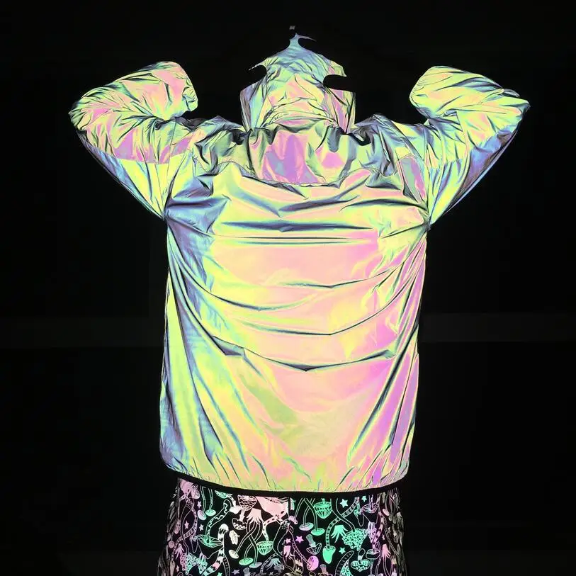 Новинка 2020 мужская осенняя мягкая светоотражающая куртка с капюшоном яркая