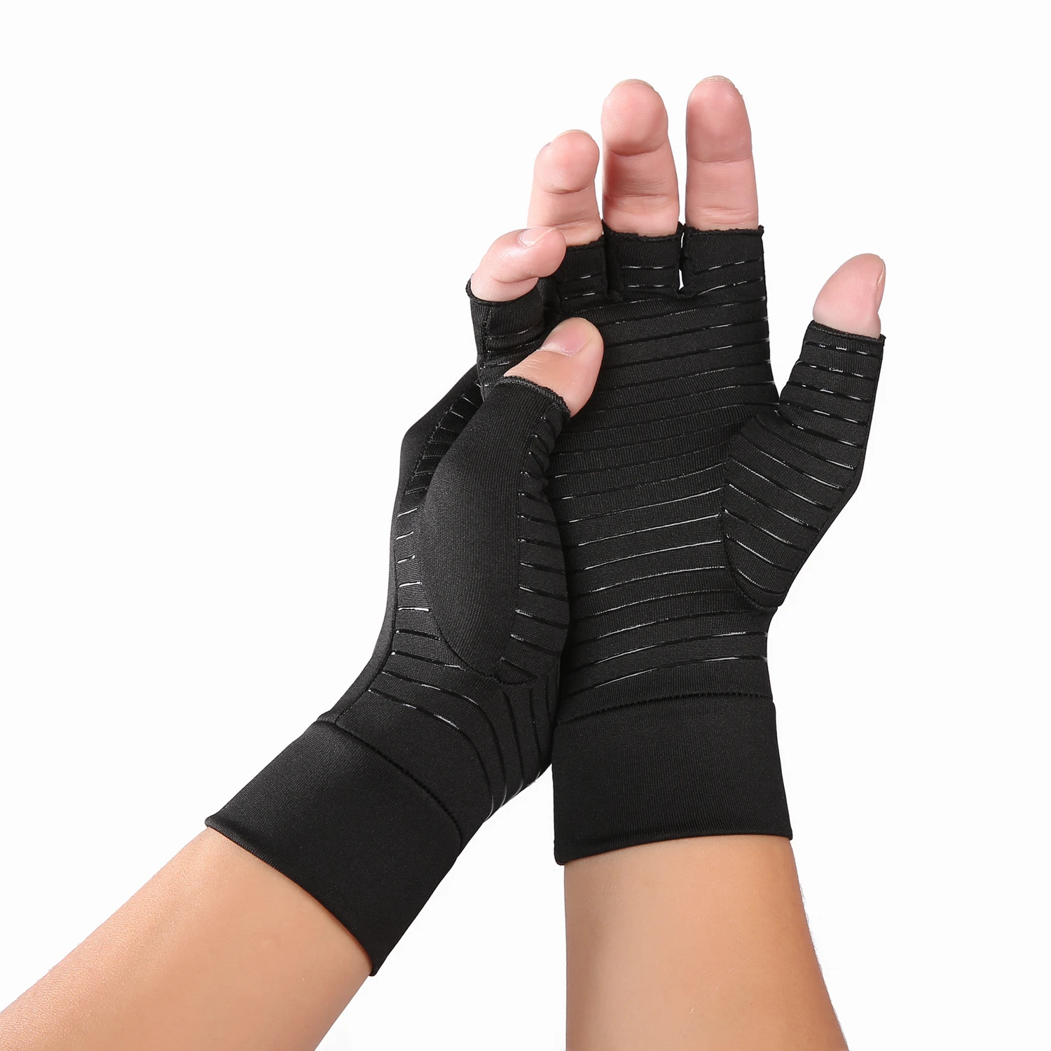 

Fingerless Compression Gloves For Rheumatoid Arthritis Women Cotton Therapy Circulation Grip Hand Joint Pain Relief