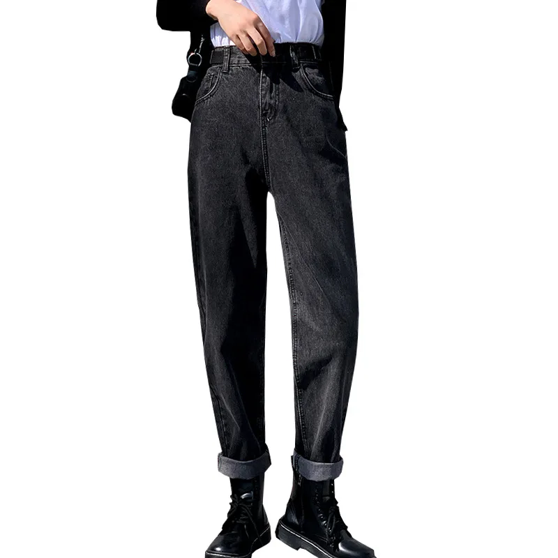 

Black Jean Femme Large size L-4XL High Waist Jeans Woman Jeans Harem Pants Ladies Vintage Pantalones Jeans De Mujer Cintura Alta