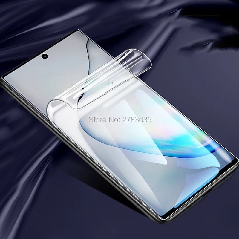 Для Samsung Galaxy Note20 S20 Ultra FE S10 S9 S8 Note10 Plus 5G прозрачная ТПУ Матовая Гидрогелевая полная
