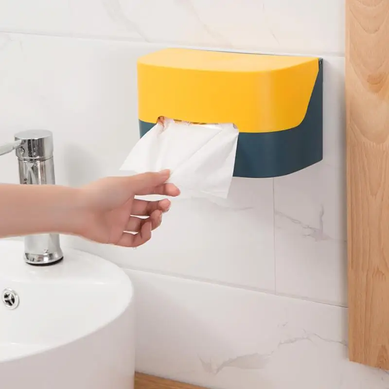 Пластиковая коробка для салфеток простая стильная Пыленепроницаемая настольная