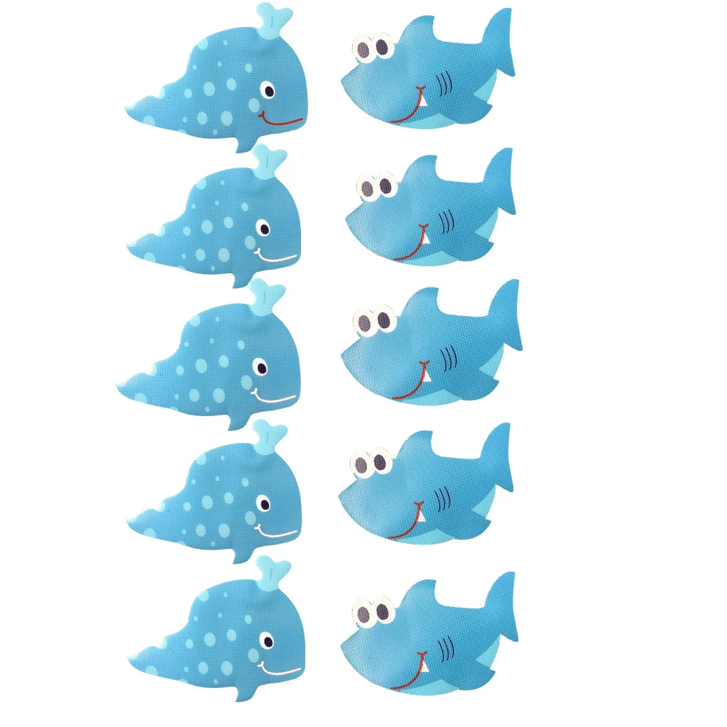 10 шт. Нескользящие наклейки для ванной и душевой кабины | Дом сад