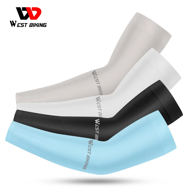 

WEST BIKING, велосипедные рукава, летние, ледяные, шелковые, дышащие, с защитой от ультрафиолета, спортивные, для бега, для мужчин, женщин, мужчин, з...
