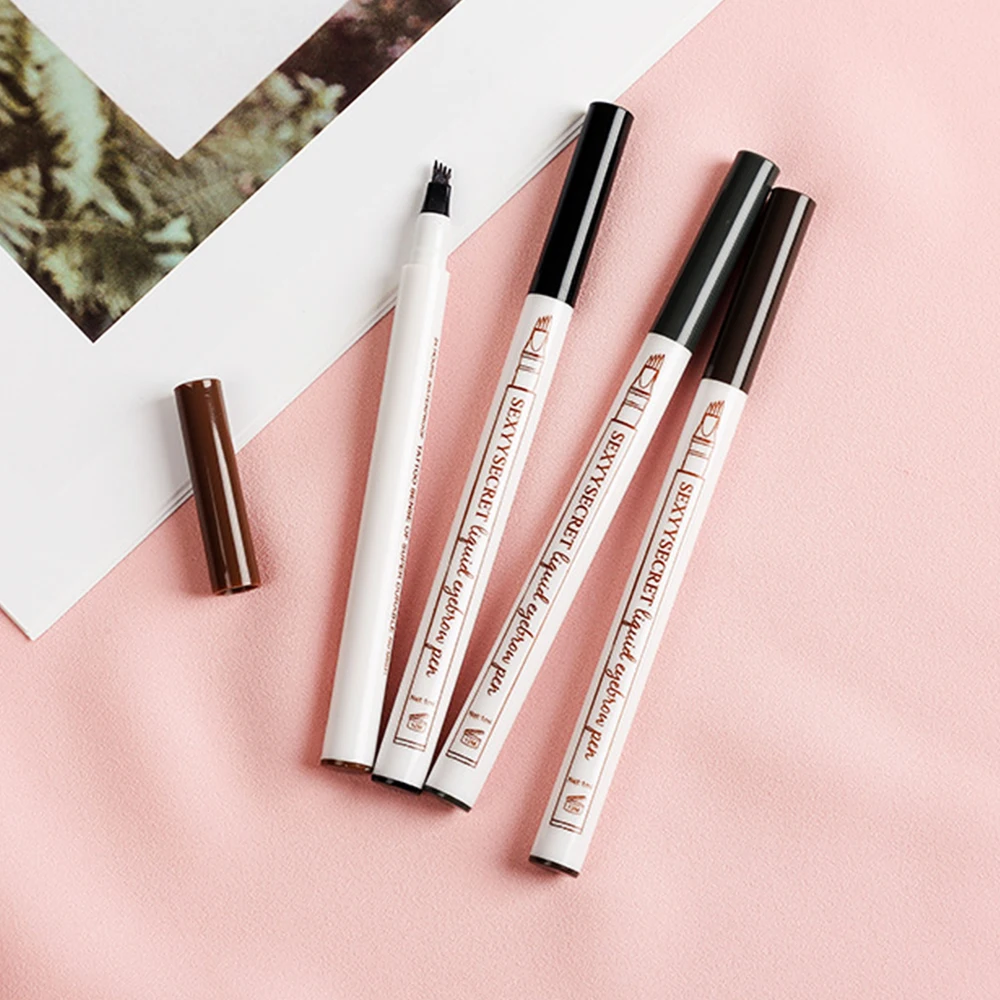 Жидкая подводка для бровей 4 цвета водостойкая и долговечная бровей|Средства