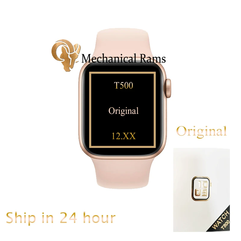 Iwo12 T500 1 54 дюймов полный сенсорный экран 44 мм Мужские часы для Apple Android IOS монитор