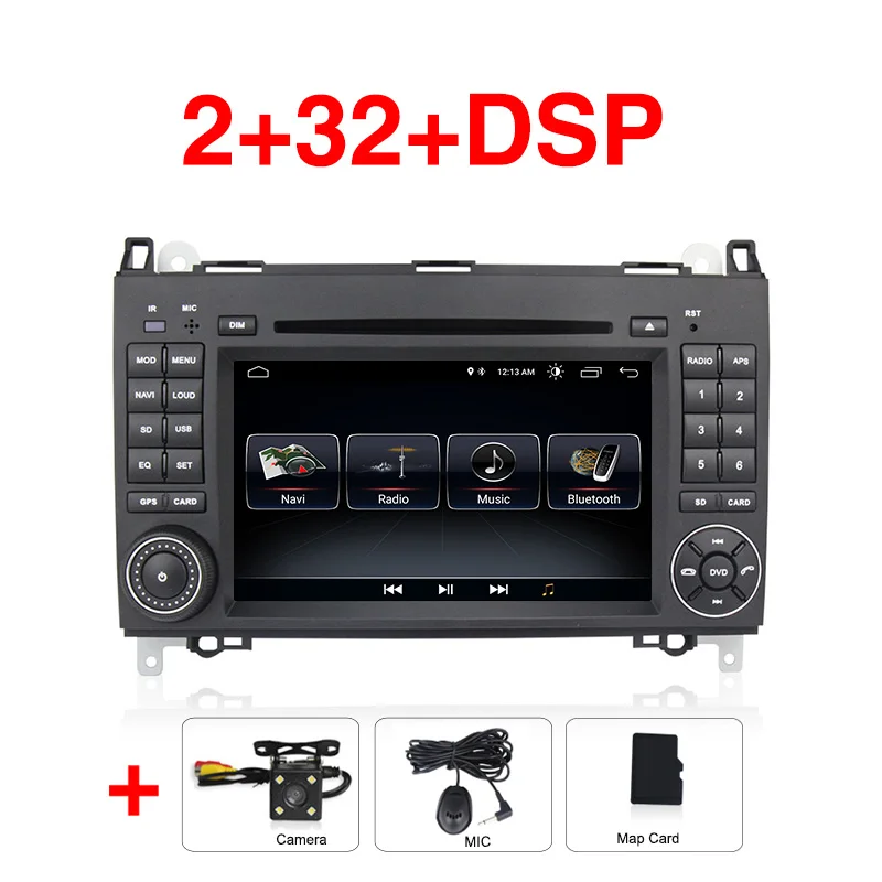 Car dvd camera Android 8,0 автомобильный dvd-плеер радио gps Navi для Mercedes Benz B200 A B класс W169 W245 Viano Vito W639 Sprinter W906 - Цвет: Car dvd camera